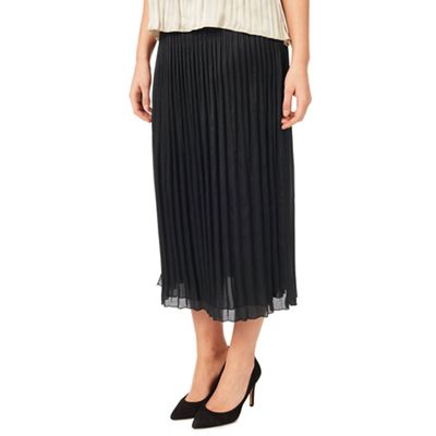 Windsmoor Black Crinkled Skirt